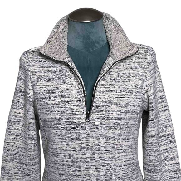 KUHL Women’s Gray Marled Quarter Zip Fleece Pullover – Size M - Picture 2 of 10